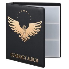 MUDOR Currency Album, 90 Pockets Banknote Collection Book for Bills picture