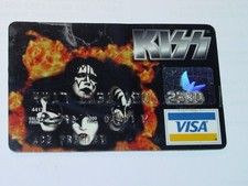 KISS ACE FREHLEY VINTAGE 1998 REUNION COLLECTIBLE CREDIT CARD PERSONAL USED ITEM picture