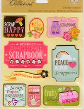 Scrapbook, Hobby, Crafts - Sticker Medley, scrapbook stickers - K&Company 7502 picture