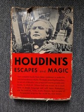 Harry Houdini 1930 antique 1st Ed Illustrated  Book Escapes & Magic Secrets picture