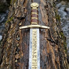 Handmade Merlin Excalibur Sword 36" – Medieval King Arthur Replica Movie Cosplay picture