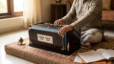 Teak Wood Harmonium | Multi Bellow Organ | 7 Stopper 39 Key A440Hz Long Sustain picture