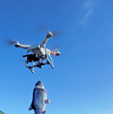 DJI Fishing Drone--AIR DROP BAIT RELEASE SYSTEM--WITH HD CAMERA--NEW BATTERY--- picture