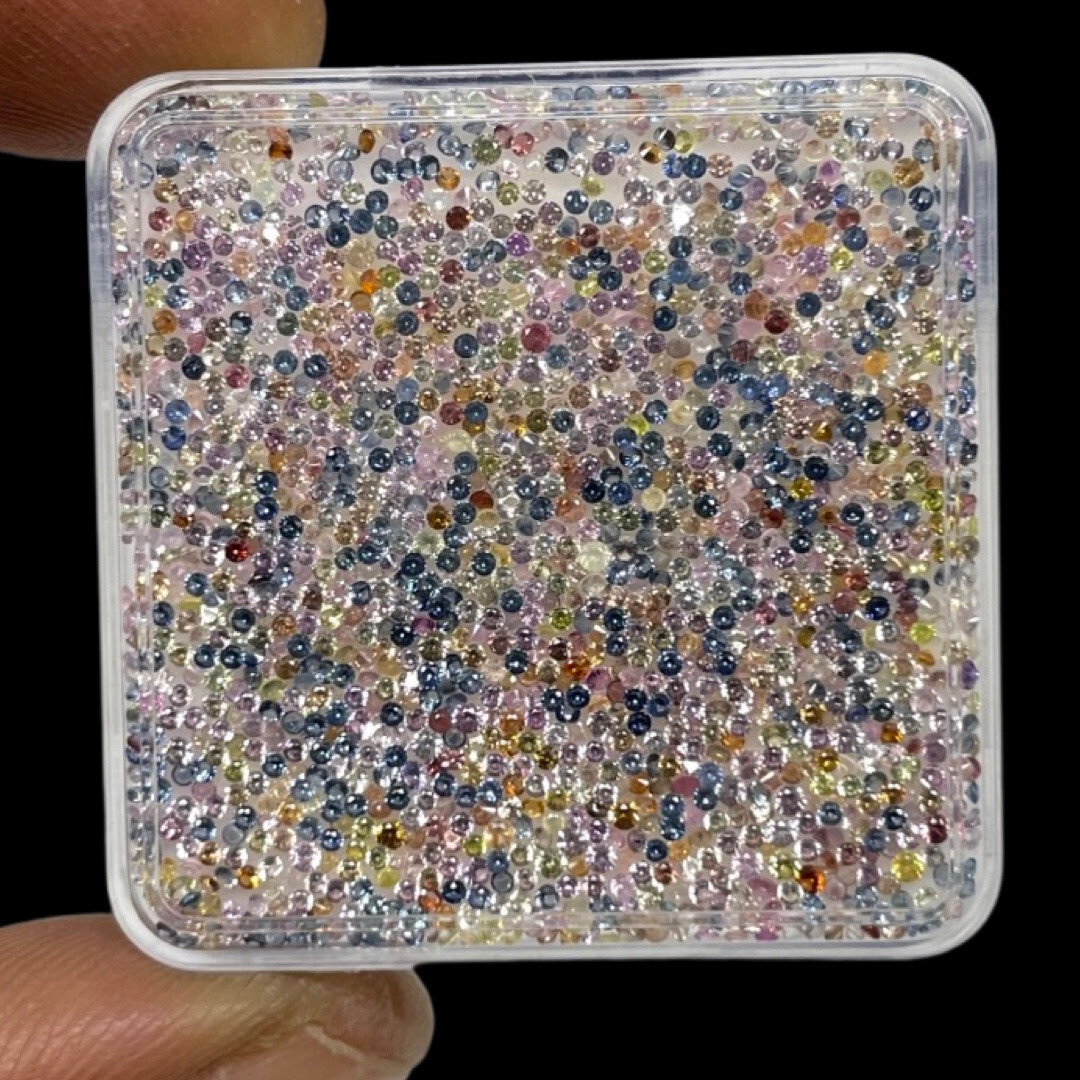 500 Pcs Natural Multi Sapphire 0.9mm-1mm Round Diamond Cut Loose Gemstones Lot 500 Pcs Natural Multi Sapphire 0.9mm-1mm Round Diamond Cut Loose Gemstones Lot