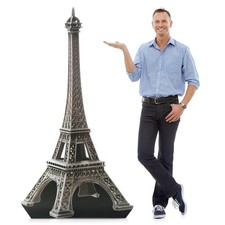 Leinuosen 6 ft Eiffel Tower Cardboard Cutout Stand up Lifesize French Theme picture
