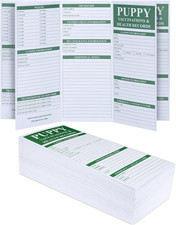 100 Pack Puppy Shot Record Cards,Dog Vaccination, Dog Exams, Deworming picture