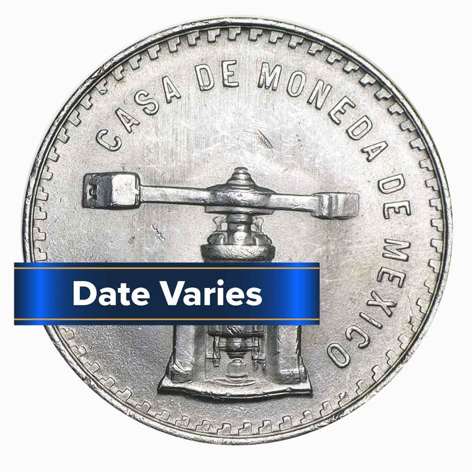 1 - 1978-1980 Mexico 1 Troy oz Onza .925 Silver Random Date 1 - 1978-1980 Mexico 1 Troy oz Onza .925 Silver Random Date