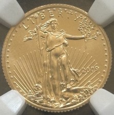 2009 $5 American Gold Eagle 1/10 oz NGC MS70 Early Releases AGE picture