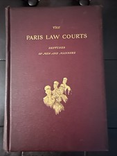 1894 Paris Law Courts Scribner HC Illustrated Sidney D Miller Provenance picture