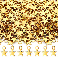 200 Pieces Star Tiny Charms Pendant Bulk for Necklace Bracelets Jewelry picture