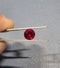 Natural Red Ruby 7mm Round Cut 1.90ct Unheated Loose Gemstone Sri Lanka USA Ship picture