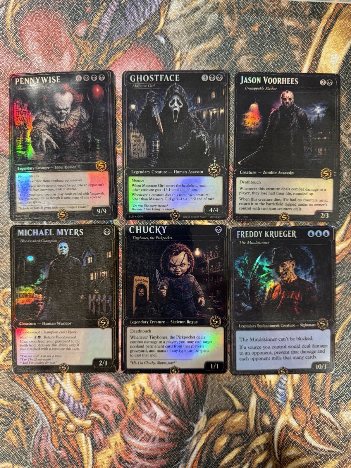 Horror Characters Custom Art Cards Horror Characters Custom Art Cards