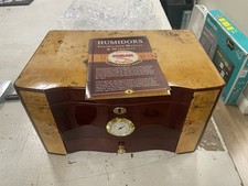 humidor Cigar  Box Cuban Crafters Hygrometer Humidifier Hand Made Large picture