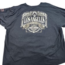 Harley-Davidson Shirt Mens 3XL Black Long Sleeve Live To Ride Skull Graphic Tee picture