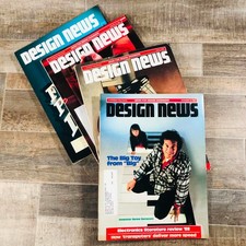 Lot of 4 Vintage Design News Magazines 1988 1989 Big Toy Piano Fluid Power Ads picture