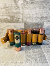 VSOP Grand Armagnac Ducastaing ShotGun Shell Bottles In Bandolier Very RARE picture