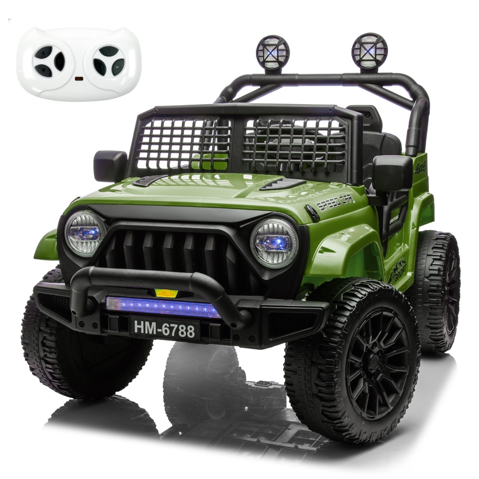Green 24V Ride on Toys for Big Kids 2 Seater Ride on Cars w/ Remote Control MP3 Green 24V Ride on Toys for Big Kids 2 Seater Ride on Cars w/ Remote Control MP3