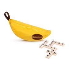 Bananagrams Classic Word Game 144 Tiles in Banana Pouch Travel Game picture