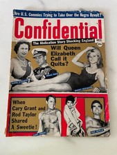Vintage CONFIDENTIAL Dec 1963 Celebrity Gossip Magazine Cary Grant Threesome picture