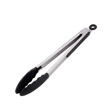 Heat Resistant Stainless Steel Kitchen Tongs with Non-Slip Silicone Tips - 9 picture