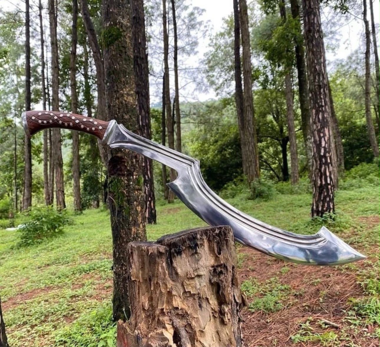 31" Egyptian Khopesh Sword | Handmade Carbon Steel Blade | Hunting Camping Sword 31" Egyptian Khopesh Sword | Handmade Carbon Steel Blade | Hunting Camping Sword