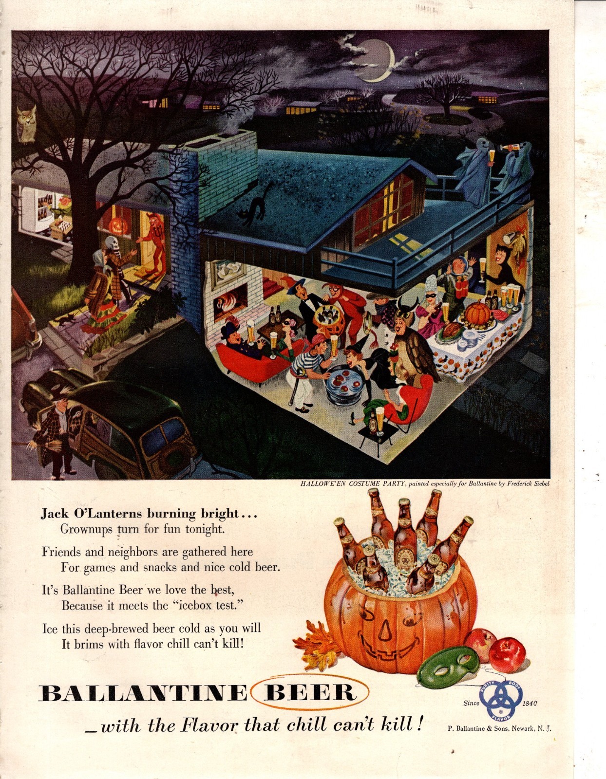 1954 Halloween Costume Party ad 1954 Halloween Costume Party ad
