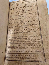 Poor Richard Improved Almanack 1765, B. Franklin D. Hall, Philadelphia Benjamin picture