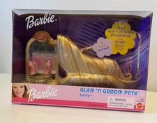 Barbie Glam ‘N Groom Pets Lacey Afghan Hound Dog 1999 New picture