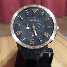 Tendence GULLIVER SPORT Men’s & Women’s Watch 50mm Black & Rose Gold New Battery picture