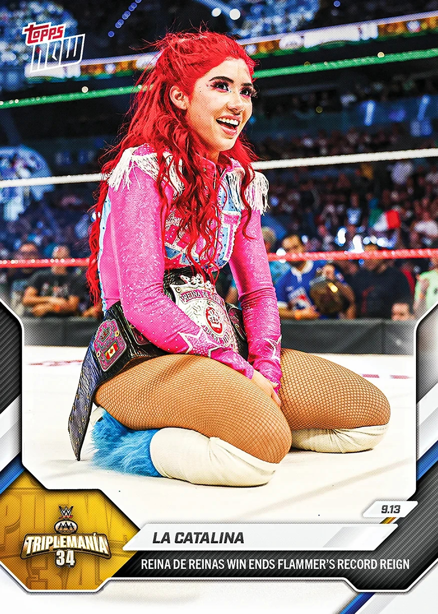 2026 Topps Now WWE #98 La Catalina TripleMania 34 PRESALE