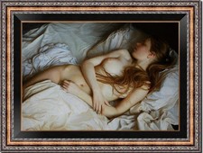 Hand Painted Oil Painting art Female woman Nude On Canvas 24"X36" picture