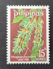 1975 PHILIPPINES PILIPINAS ASIA FLORA FLOWERS STRONGYLODON MACROBOTRYS VF MNH picture