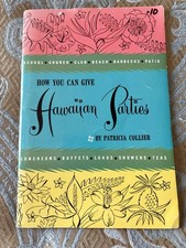 How You Can Give Hawaiian Parties - VTG 60s cookbook Recipes Ideas Book picture