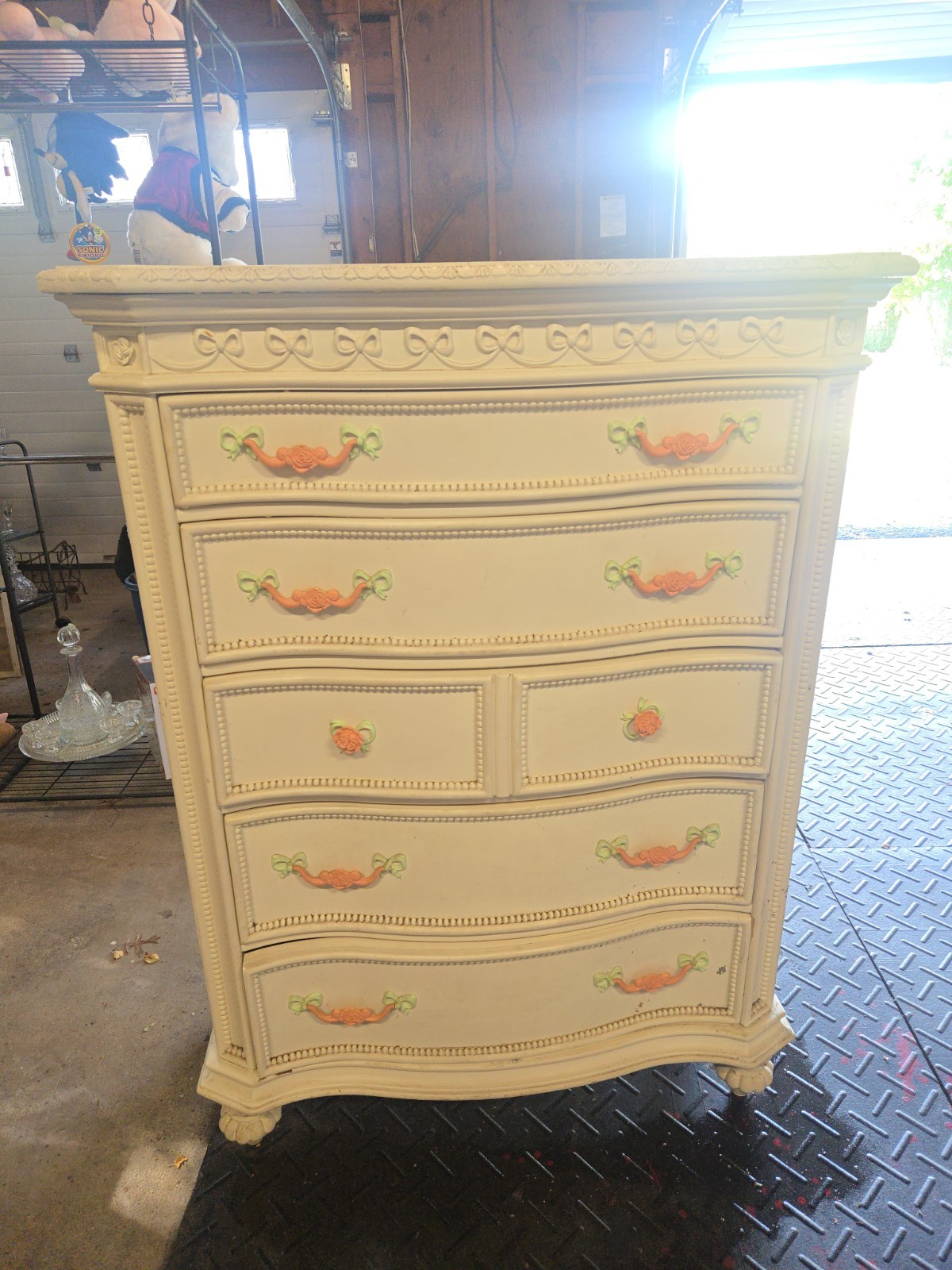 Disney Princess Line Dresser with 5 Drawers Kids Bedroom Furniture