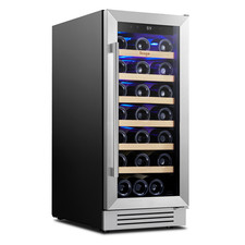 Yeego 15" Wine Cooler Refrigerator 33 Bottles Single Zone Red/White Wine Home picture