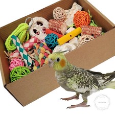 bird toys，Colorful Parrot Foraging and Tearing Toy Box - Suitable for chewing picture