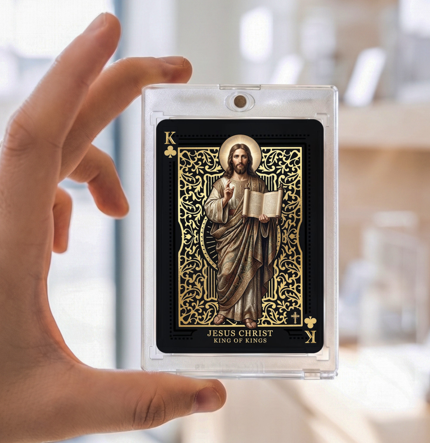 Jesus Christ Trading Card | Holographic | All Kings Collectible | GLRC Card Co Jesus Christ Trading Card | Holographic | All Kings Collectible | GLRC Card Co