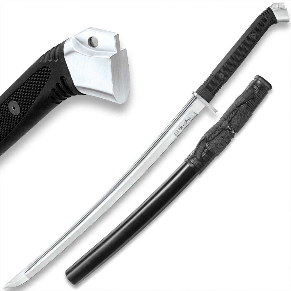 Honshu Boshin Wakizashi | High Carbon Steel Blade | TPR Handle | 34" Overall Honshu Boshin Wakizashi | High Carbon Steel Blade | TPR Handle | 34" Overall