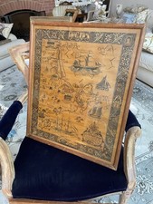 1926 Coulton Waugh Antique Cape Ann Map Colored, Framed, 17x21 Inches Beautiful! picture