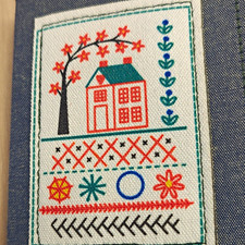 Amy McClellan Sampler Book of Embroidery Stitches Cloth Book Needlework 2025 picture