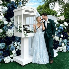 Wedding Phone Booth Audio Guest Book, Portable Venue Decoration for Guest picture