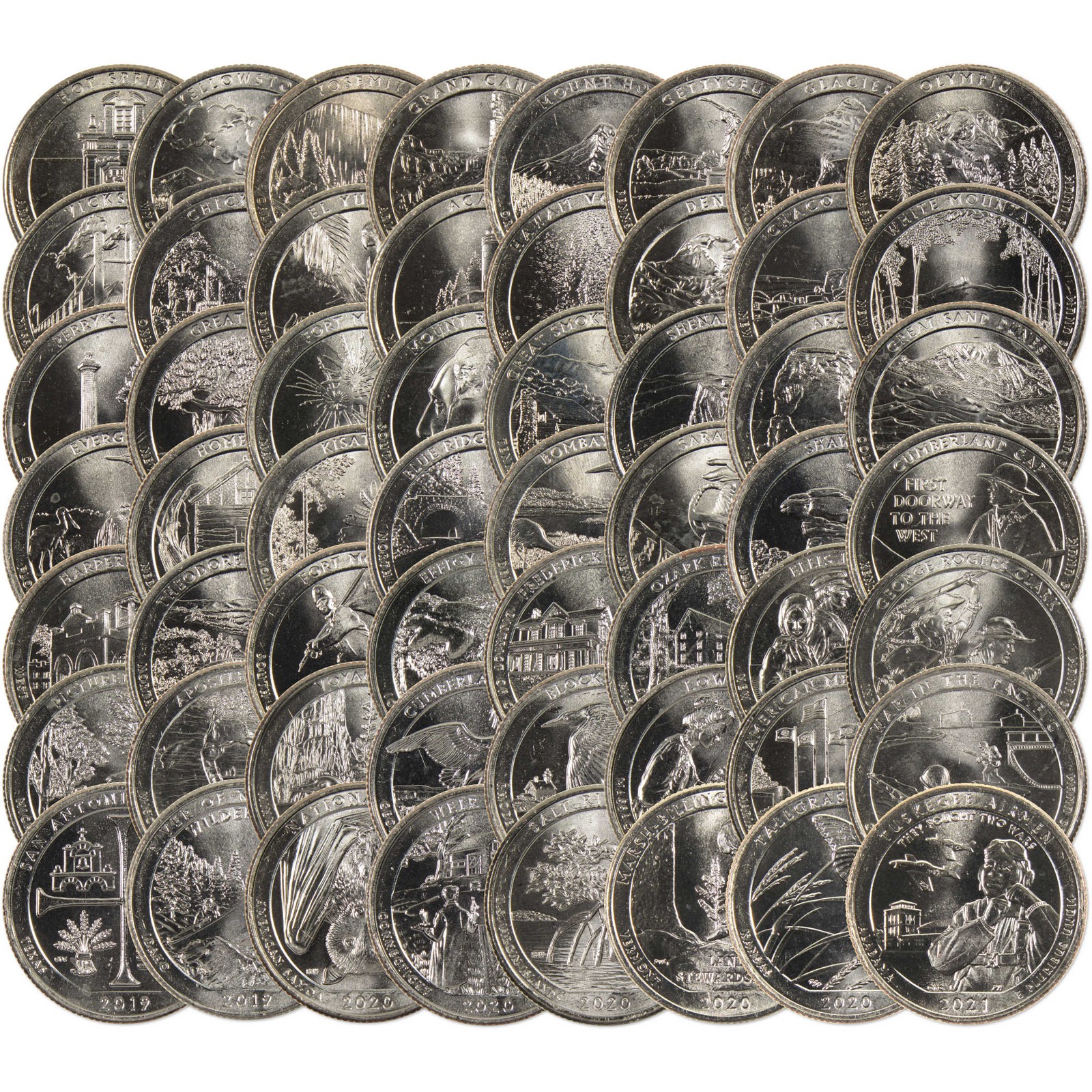 2010-2021 National Park Quarter 56 Coin Uncirculated Set 2010-2021 National Park Quarter 56 Coin Uncirculated Set