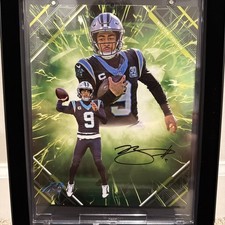 Bryce Young Fanatics Under Wraps Emanate Auto /99 Green Parallel Rare Panthers picture
