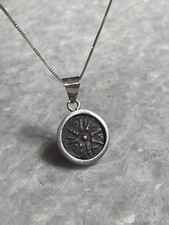 Authentic Widows Mite Coin Pendant, 925 Silver,  Ancient coin, Biblical Pendant picture