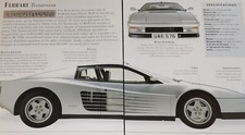 Ferrari Testarossa Picture Out of Print Spec Article Sheet Car Wall Art Vtg picture