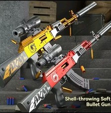 2026 Kids Soft Bullet AK47 Toy Gun – Simulation Assault Rifle Birthday Gift for picture