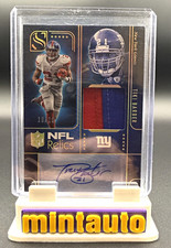 Panini Silhouette Tiki Barber Giants Auto Memorabilia 10/10 New York Giants picture