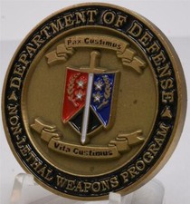 DOD Department of Defense Non Lethal Weapons Program Challenge Coin picture
