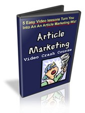 ARTICLE MARKETING - 5 Easy Video Lessons; A Crash Course - Learn The Basics (CD) picture