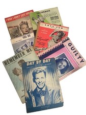 Vintage 30s 40s Sheet Music Movie Theatre Musical Lot Of 7 Broadway Piano picture